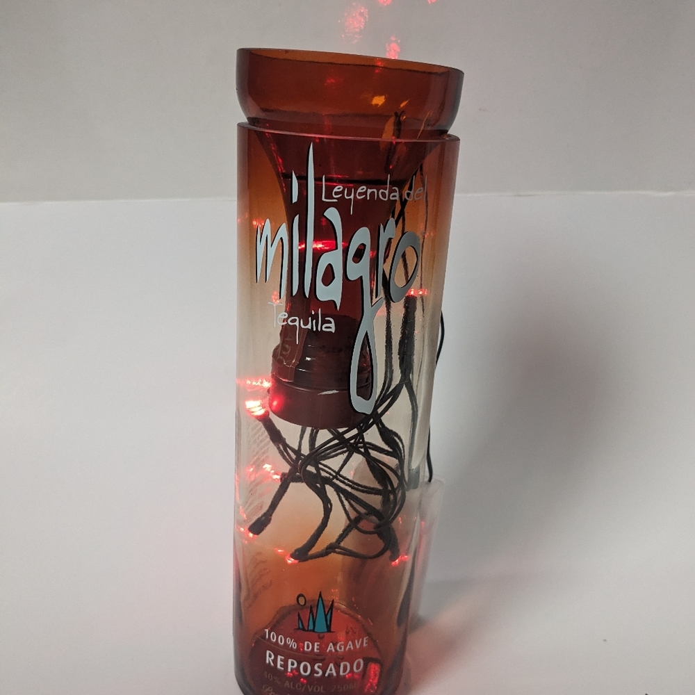 Leyenda del milagro tequila light up vase
